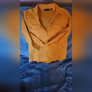 Yellow Button-Up Blouse